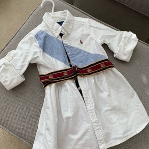 Ralph Lauren Girls’ Belted Shirt Dress